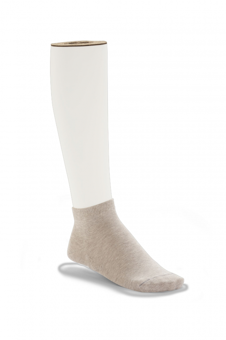 COTTON SOLE SNEAKER ( 2 PCS) (Socks-Cotton Sole Sneaker 2-Pack-coton-beige)