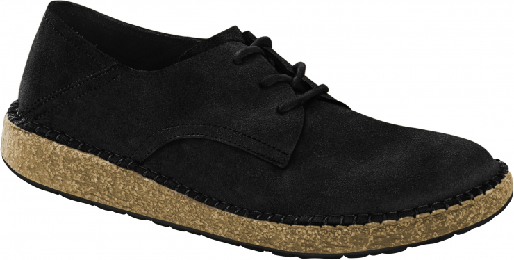 GARY (Shoes-Gary-Suede Leather-Black)