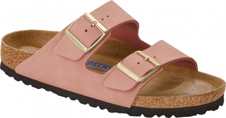 ARIZONA SBF NU (Birkenstock-Arizona Soft Footbed-Nubuk Leather-Pink)