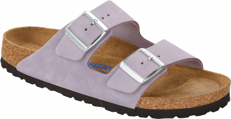 ARIZONA SBF NU (Birkenstock-Arizona Soft Footbed-Nubuk Leather-Purple)